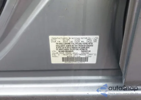 2009 Nissan Sentra 2.0 из США, поврежденный, VIN 3N1AB61E99L663579